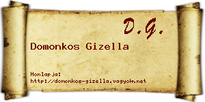 Domonkos Gizella névjegykártya